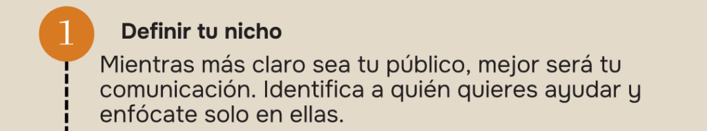 DEFINIR TU NICHO